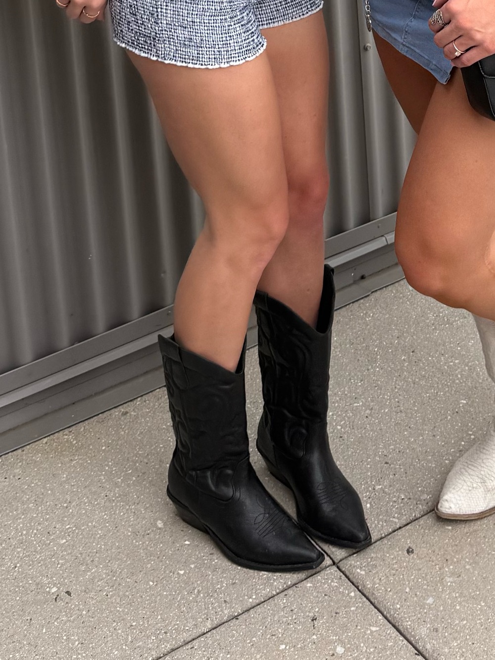 Black Cowboy Boots - Picture 2 of 3